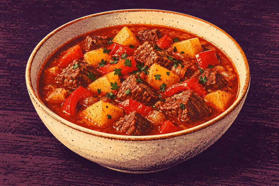 Siebdruckmotiv: Gulaschsuppe