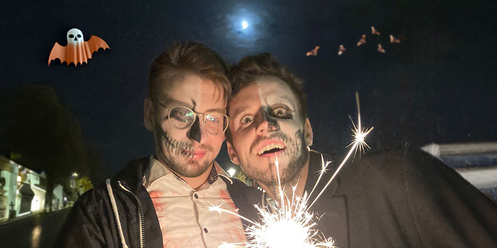 Die beiden halben Pauls an Halloween
