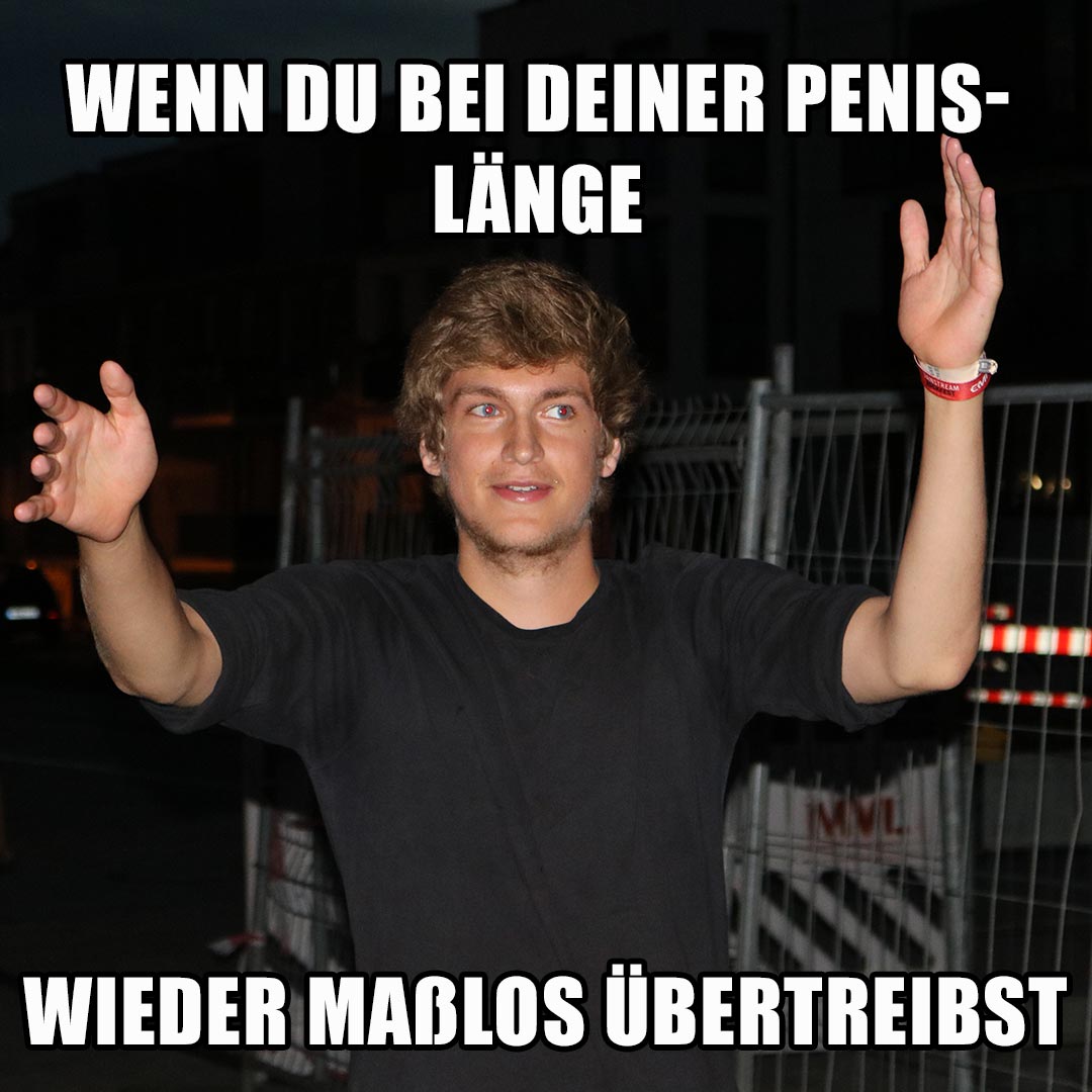 Der Penis des Fap ist maximal halb so groß wie auf diesem Foto angedeutet.