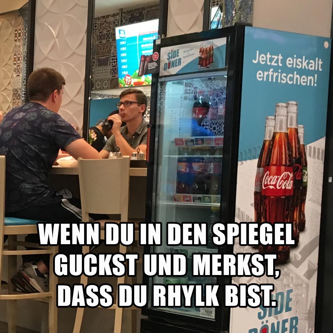 "Wenn du aus dem Spiegel guckst und merkst, dass du in echt Toner bist."